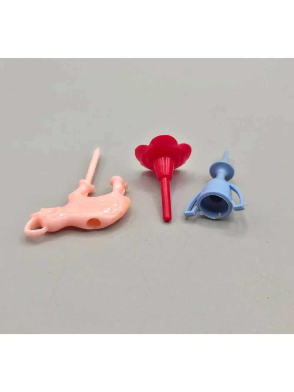 Vintage Plastic Birthday Candle Holders Flowers Trophies Animals Set Of 29